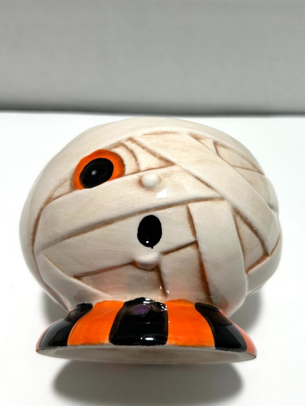 Title: NWT Johanna Parker Halloween Mummy Ceramic Treat Candy Snack Bowl - Picture 7 of 8